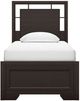 Signature Design by Ashley® Covetown Dark Brown Youth Twin Panel Bed-1