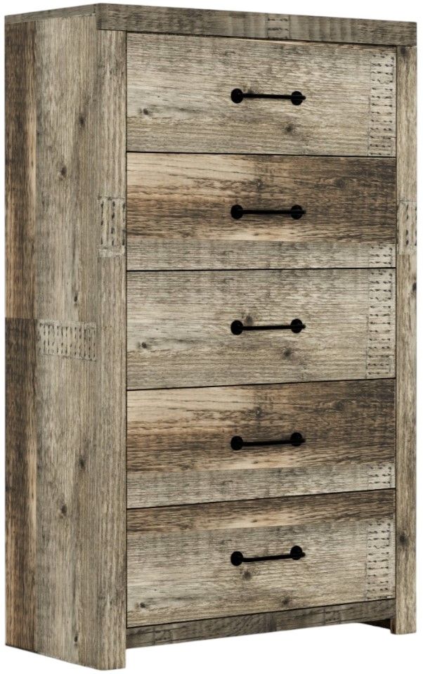Perdue Woodworks 65,000 Essential Brown/Gray 32" 5-Drawer Chest-0