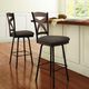Amisco Customizable Marcus Upholstered Swivel Spectator Stool-3