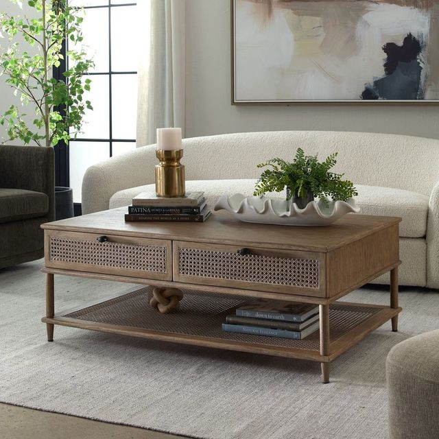 Uttermost® Coast Soft Oak Stain Coffee Table-1