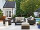 Signature Design by Ashley® Coastline Bay Brown Aluminum Outdoor Sofa-3