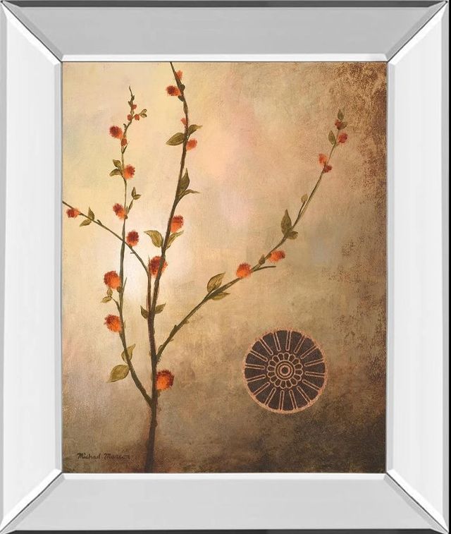 Classy Art Fall Stem in the Warmth II by Michael Marcon Mirror Framed Wall Art-0