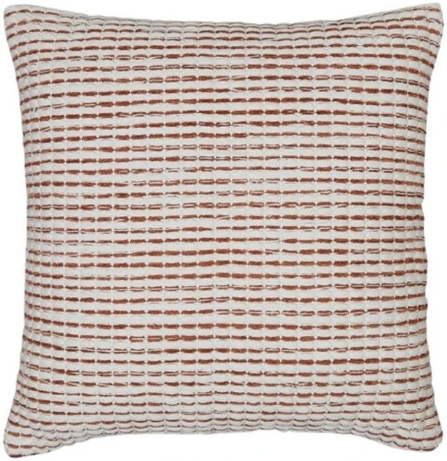 Signature Design by Ashley® Nashlin 4-Piece Rust/White Throw Pillow Set