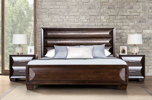 Furniture of America® Hinwitz 4-Piece Espresso Queen Bedroom Set-2