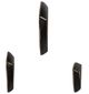 Sagebrook Home Dayton 3-Piece Black/White Triangle Wall Decor Set-3