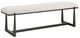 Uttermost® Midas Bronze/White Long Bench-0