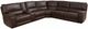 Cheers by Man Wah 6-Piece Cowboy Dark Brown Power Reclining Sectional-1