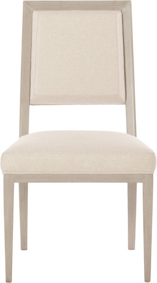 Bernhardt Axiom Beige/Linear Gray Upholstered Dining Side Chair-0