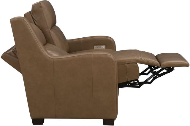 BarcaLounger® Ayden Hillwood Toffee Leather Power Reclining Loveseat-1