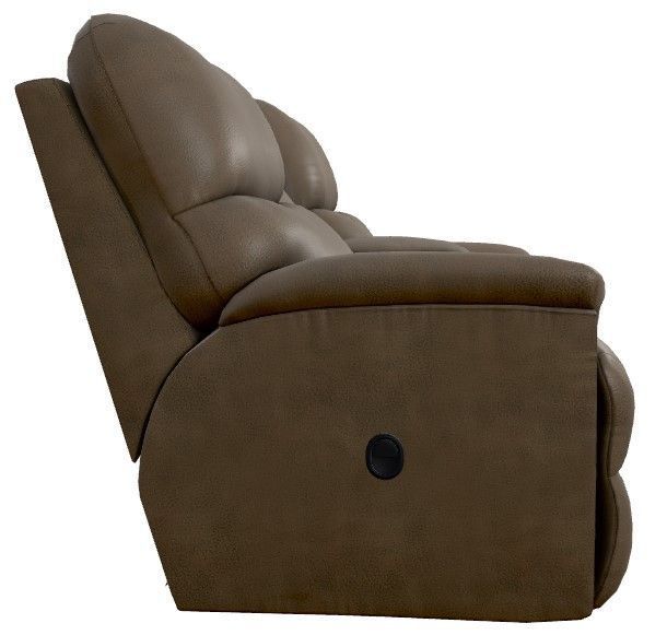 La-Z-Boy® Trouper Mink Manual Reclining Loveseat with Console-2