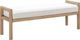 Modus Furniture Dorsey Granola/Ricotta Upholstered Bench-0