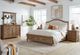 aspenhome® Hensley Beige/Honey California King Upholstered Panel Storage Bed-1