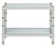 Chelsea House Conner Gray Cocktail Table with White Base-1