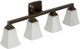Moen® Voss™ Oil Rubbed Bronze Four Globe Bath Light-0