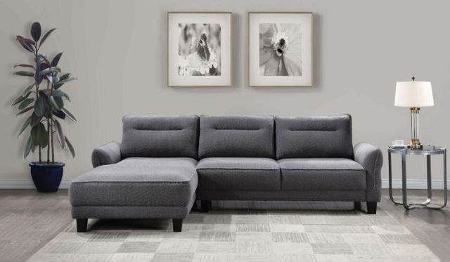 Coaster® Caspian 2-Piece Gray Left-Arm Facing Sectional-1