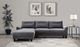 Coaster® Caspian 2-Piece Gray Left-Arm Facing Sectional-1