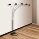 Crown Mark Peacock Black 82" Arc Floor Lamp-1