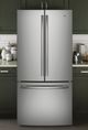 GE® 18.6 Cu. Ft. Stainless Steel Counter Depth French Door Refrigerator-1