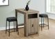Monarch Specialties Inc. 2-Piece Black 26" Upholstered Counter Height Stools Set-2