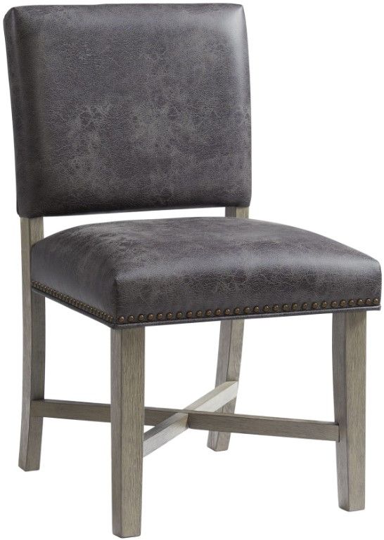 Elements International Collins 6-Piece Gray/Weathered Gray/White Dining Set-3