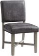 Elements International Collins 6-Piece Gray/Weathered Gray/White Dining Set-3