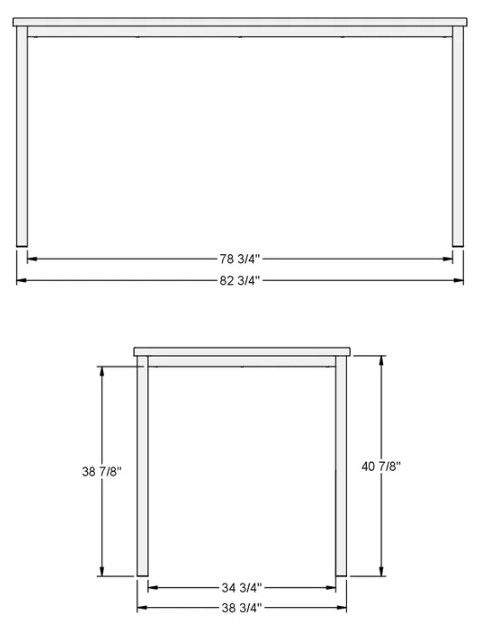 Amisco Customizable Nicholson Bar Height Table-2