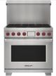 Wolf® 20" Stainless Steel Range Riser with Shelf-1