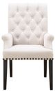 Coaster® Alana Beige/Smokey Black Arm Chair-1