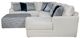 Jackson Furniture Polaris 4-Piece Off-White Right Side Facing U-Shape Chaise Sectional-2