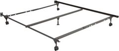 Rize Home Deluxe Adjustable Bed Frame with Rug Roller and 5 Legs