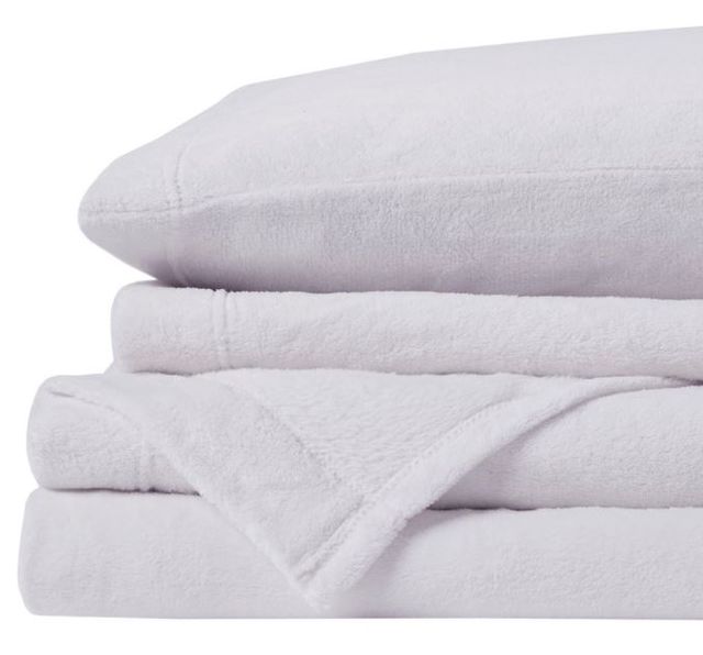 Olliix by True North by Sleep Philosophy Soloft Plush Lilac Full Sheet Set-0