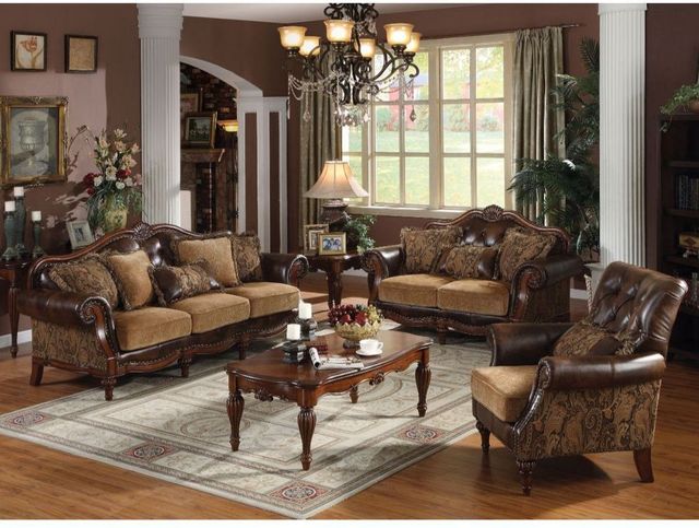 ACME Furniture Dreena Brown/Cherry Loveseat-1