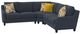 Jackson Furniture Foley 3-Piece Lead L-Shape Sectional-1