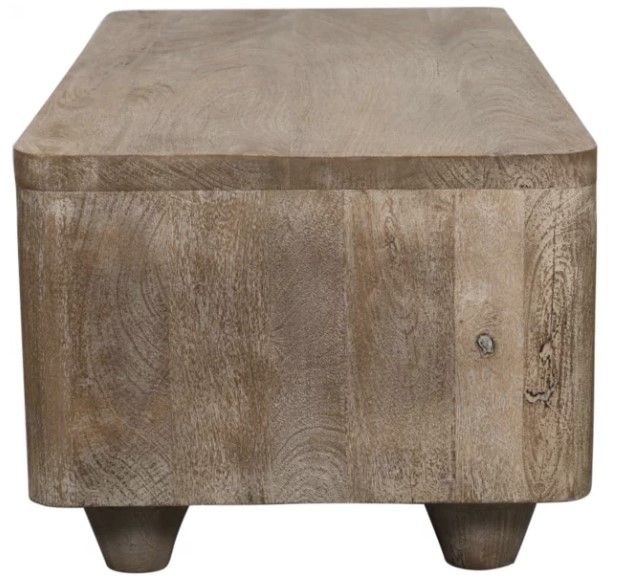 Jofran Inc. Origins Washed Sand Storage Cocktail Table-3