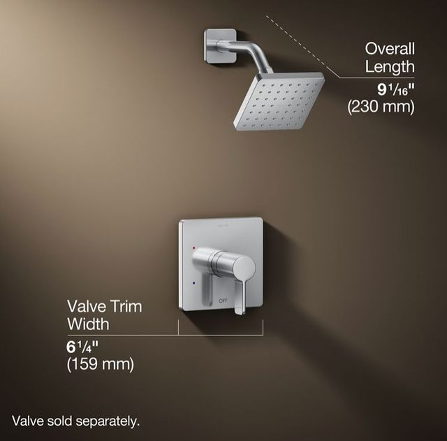 KOHLER® Parallel® Rite-Temp® Polished Chrome 2.5 GPM Shower Trim Kit-2