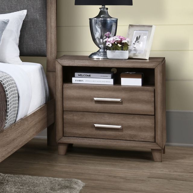 New Classic® Home Furnishings Harrisburg Walnut Nightstand-1