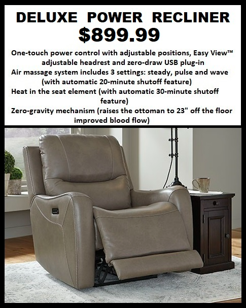 Signature Design by Ashley® Galahad Sandstone Power Recliner