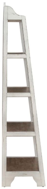 Liberty Furniture Magnolia Manor Antique White/Weathered Bark Bookcase-3