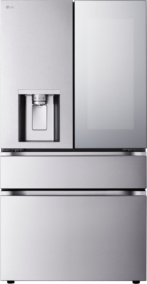 LG 36" 28.6 Cu. Ft. PrintProof™ Stainless Steel Standard Depth MAX 4-Door French Door Refrigerator with Craft Ice and Mini Craft Ice-0