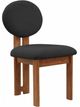 Meridian Furniture Napa Black/Walnut Boucle Upholstered Dining Chair-0