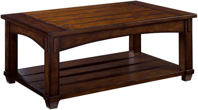Hammary® Tacoma Rustic Brown Rectangular Lift-Top Cocktail Table-0