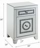 ACME Furniture Noralie Mirrored Rectangular Accent Table-4