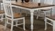 Winners Only® Pacifica Rustic Brown Top 78" Dining Table with White Base-0
