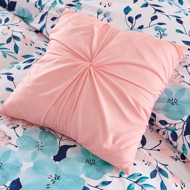 Olliix by Intelligent Design Delle Blue Full/Queen Reversible Comforter Set-4