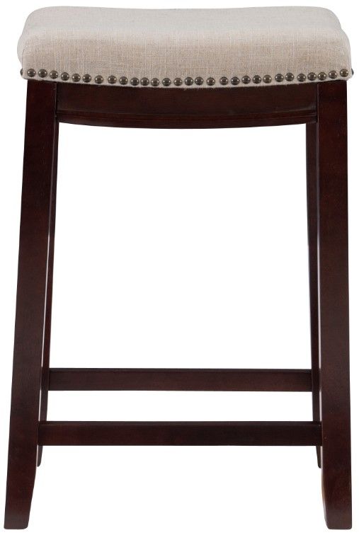 Linon Claridge Brown Counter Stool-2