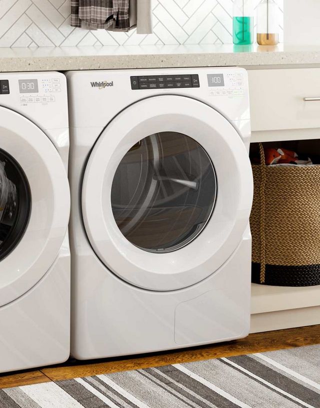 Whirlpool® 7.4 Cu. Ft. White Front Load Ventless Electric Dryer-6
