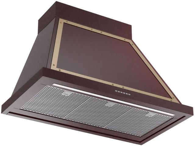 Ilve® Nostalgie II Noblesse 36" Burgundy Wall Mounted Range Hood-1