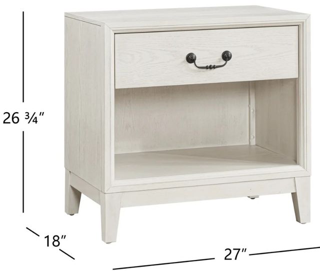 Flexsteel® Arlington Rustic White Nightstand-2
