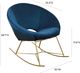 TOV Furniture by TOV Slashed Navy Nolan Velvet Rocking Chair-4