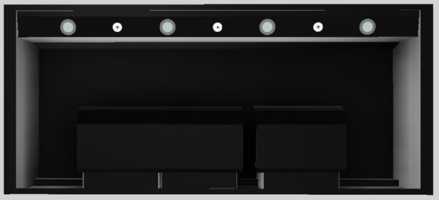 Vent-A-Hood® Designer Series 54" Black Wall Mounted Range Hood-3